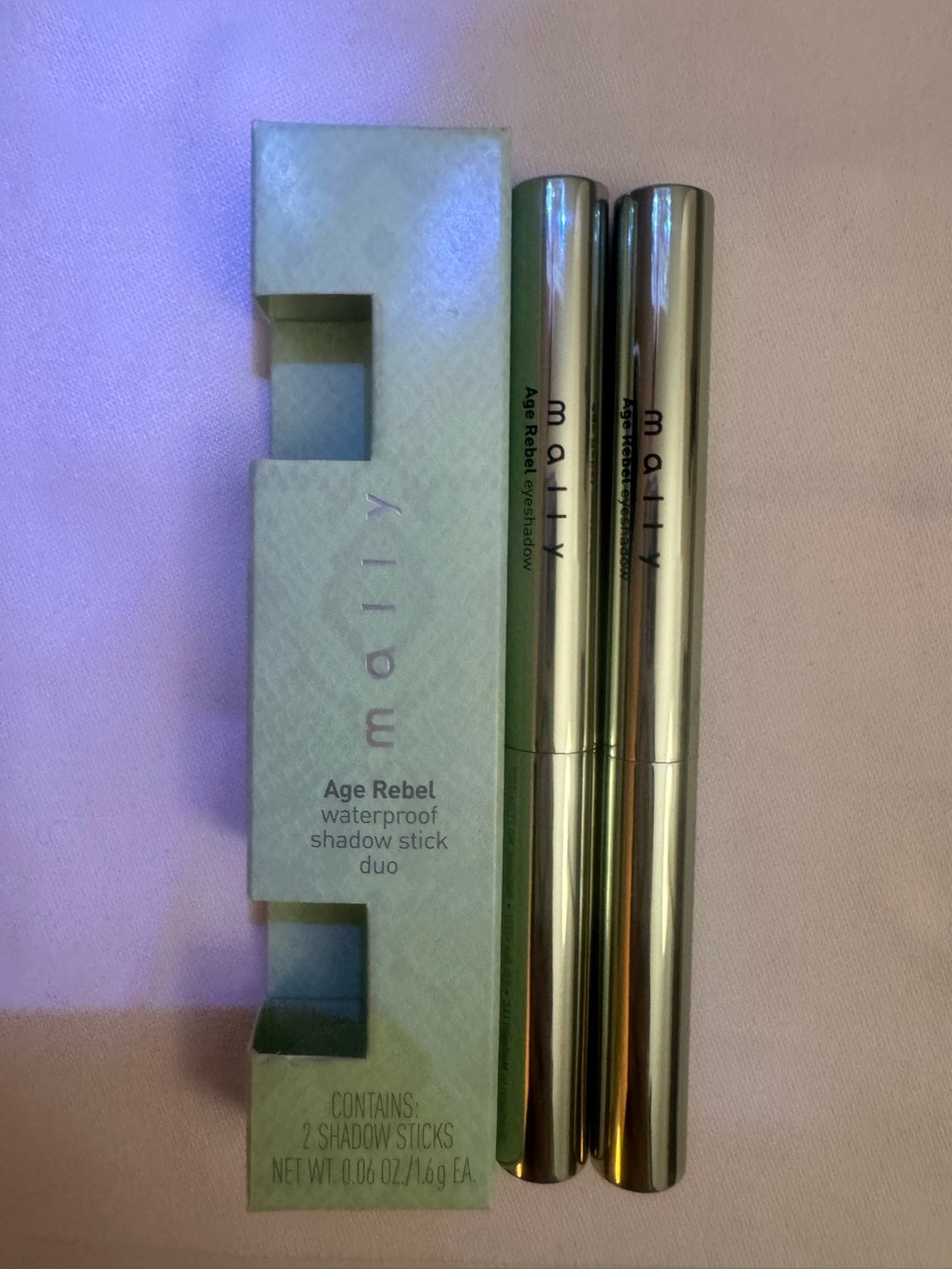Mally Beauty Age Rebel Waterproof Shadow Stick Duo - Emerald & Smoky Quartz